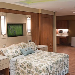 A natural birthing room at Atrium Medical Center in Middletown, Ohio